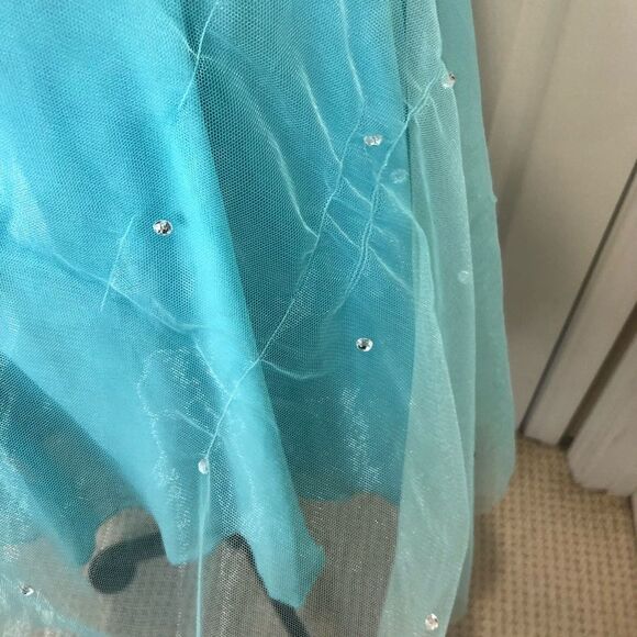 Baby Online Dress mini blue jeweled rhinestone prom homecoming dress - Picture 10 of 16